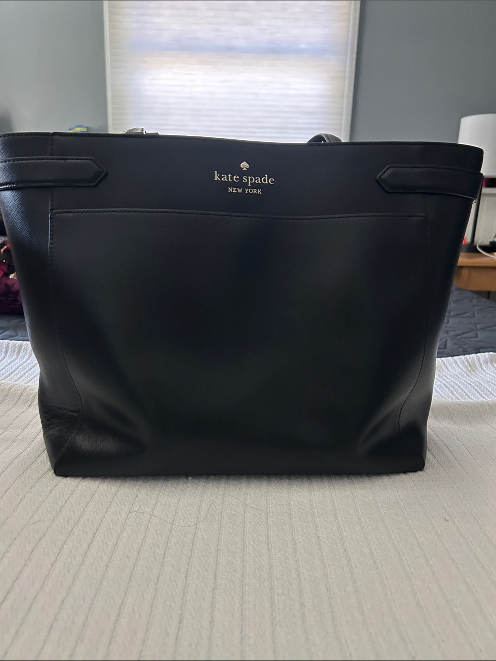kate spade Black Leather Briefcase Tote